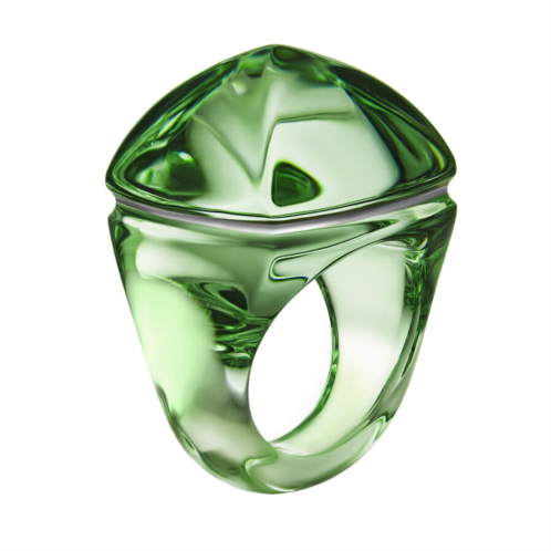 Baccarat Medicis Green Crystal Ring Size 5