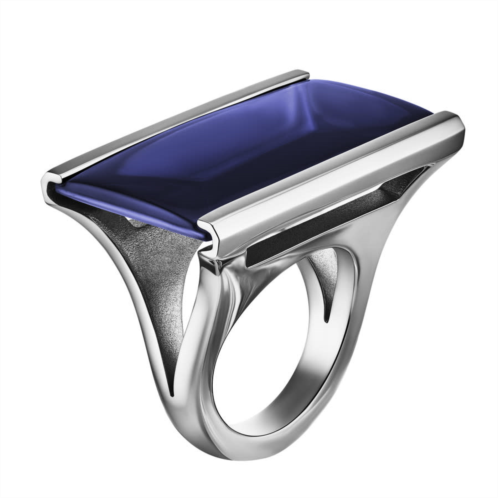 Baccarat So Insomnight Blue Crystal Ring Size 5