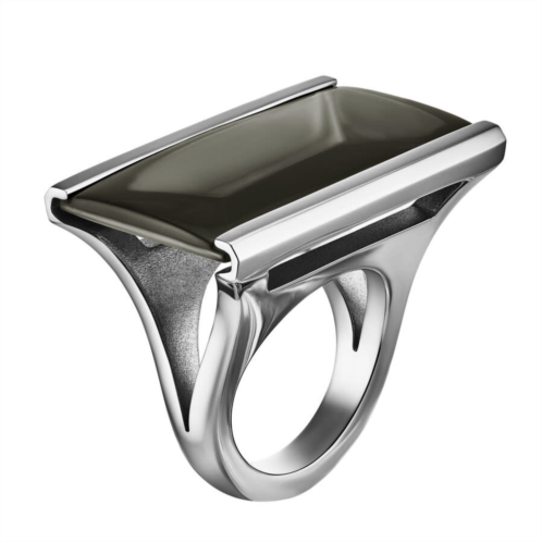 Baccarat So Insomnight Gray Crystal Ring Size 5