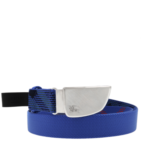 Burberry Check Webbing Shield Belt Size 115