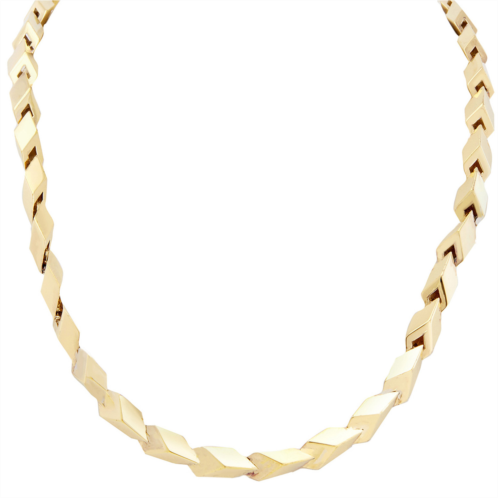 Burberry Hollow Cuban Link Necklace