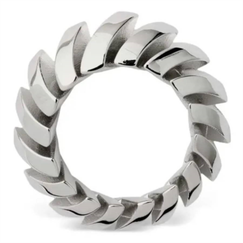 Burberry Silver Rose Thorn Ring Size 51