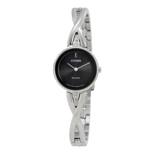 Citizen Silhouette Black Dial Ladies Watch