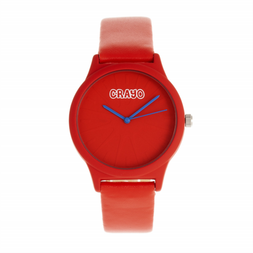 Crayo Splat Quartz Red Dial Watch