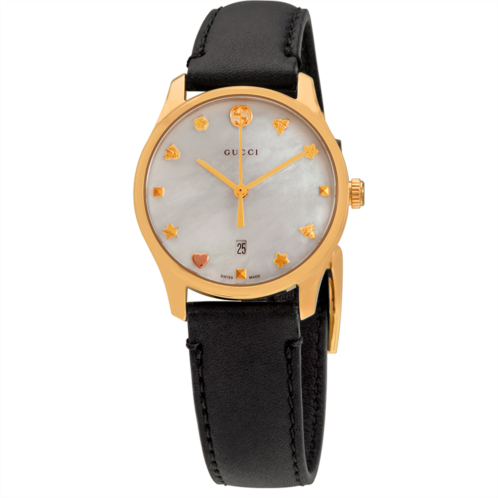 Gucci G-Timeless Mother of Pearl Dial Ladies Watch