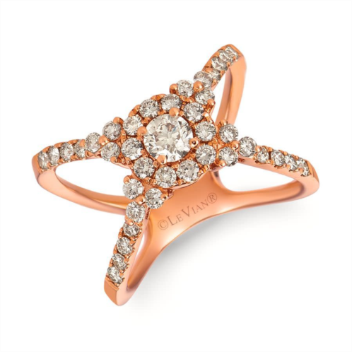 Le Vian Ladies Nude Palette Ring set in 14K Strawberry Gold