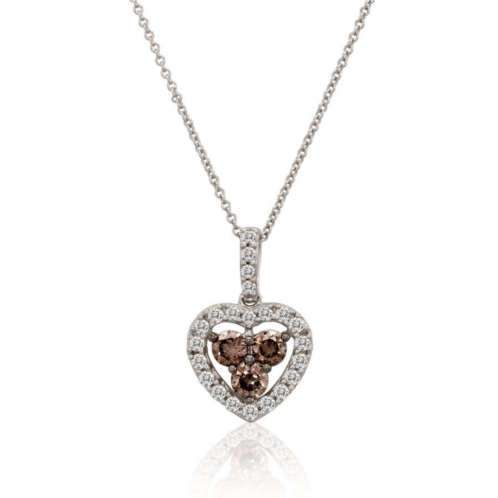 Le Vian Ladies Chocolate Hearts Necklaces set in 14K Vanilla Gold