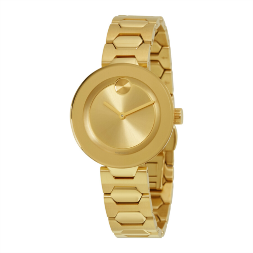 Movado Bold Gold Dial Ladies Watch