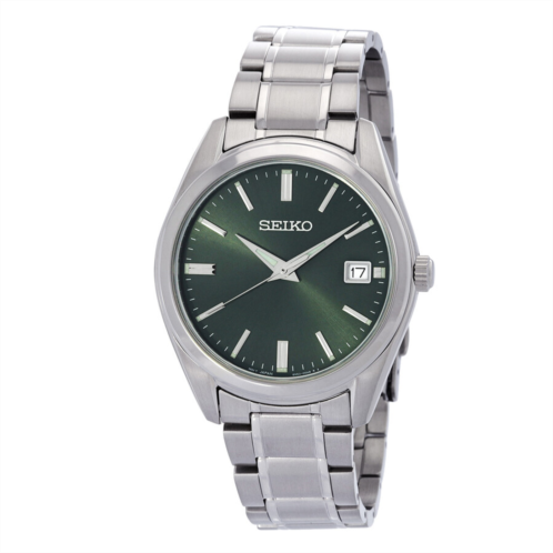 Seiko Quartz Green Dial Mens Watch P1