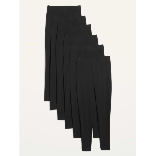 OldNavy High-Waisted Fashion Layering Leggings 6-Pack
