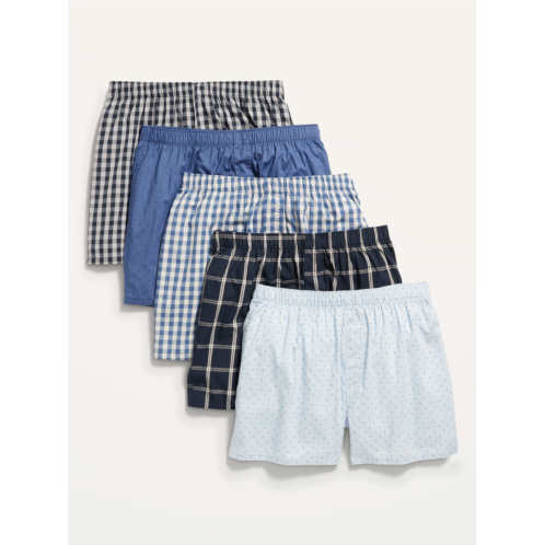 OldNavy 5-Pack Soft-Washed Boxer Shorts -- 3.75-inch inseam