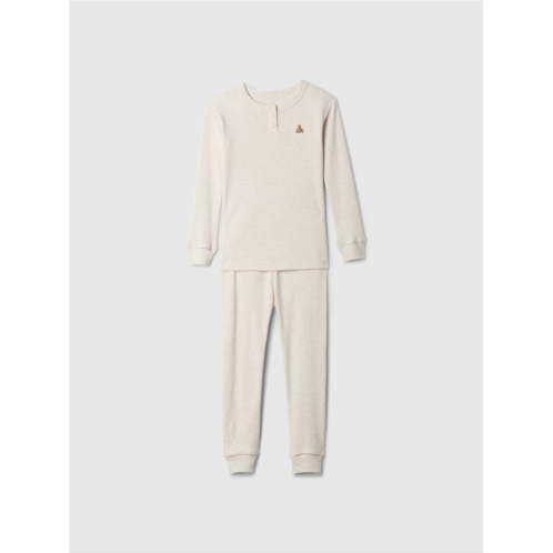Gap Baby & Toddler Organic Brushed Cotton Henley PJ Set