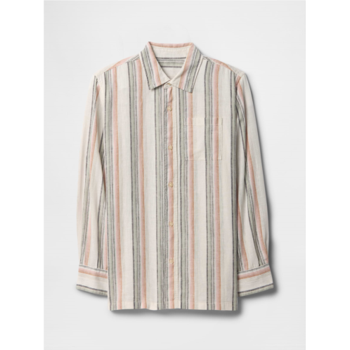 Gap Kids Linen-Blend Shirt