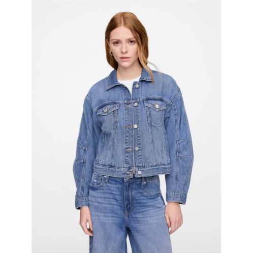 Gap SuperSoft Barrel Sleeve Icon Denim Jacket