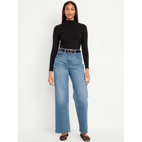 OldNavy Curvy Extra High-Waisted Sky-Hi Wide-Leg Jeans