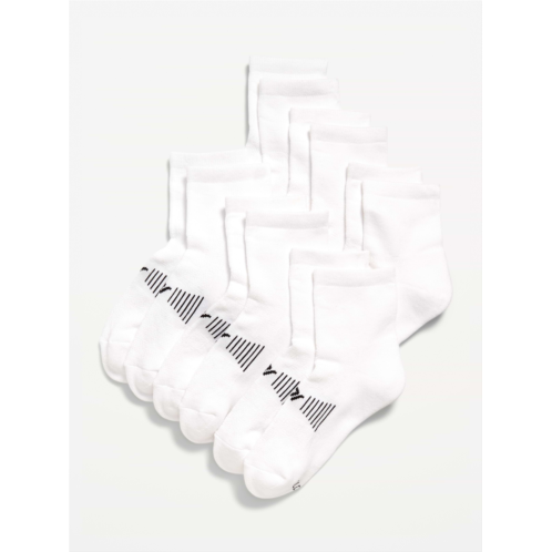 OldNavy Gender-Neutral Quarter Crew Go-Dry Socks 6-Pack for Kids