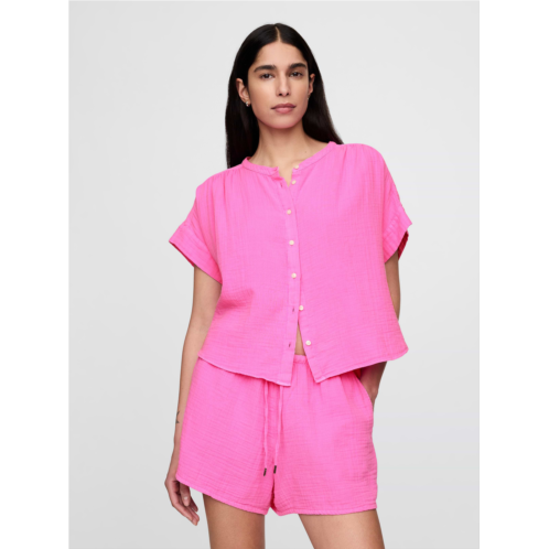 Gap Cotton Gauze Dolman Shirt
