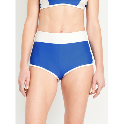 OldNavy High-Waisted Matte Swim Shorts