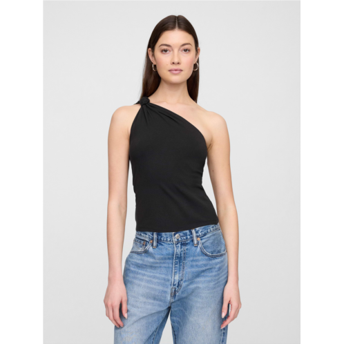 Gap One-Shoulder Stretch-Jersey Tank Top