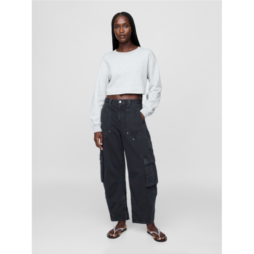 Gap Mid Rise Barrel Cargo Pants