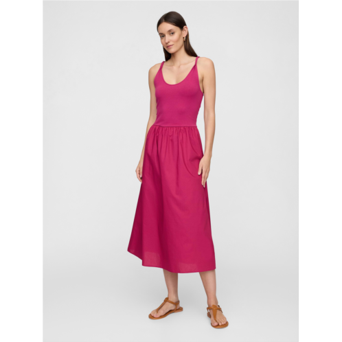 Gap Twist-Strap Scoopneck Midi Dress