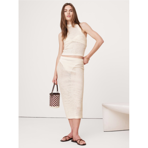 Bananarepublic Cotton Crochet Mesh Skirt