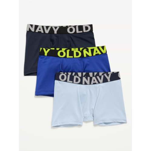 OldNavy Go-Dry Boxer-Briefs Performance Underwear 3-Pack for Boys