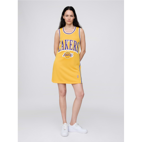 Gap NBA Los Angeles Lakers Recycled Jersey Mini Dress