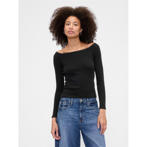 Gap Ribbed Boatneck Top