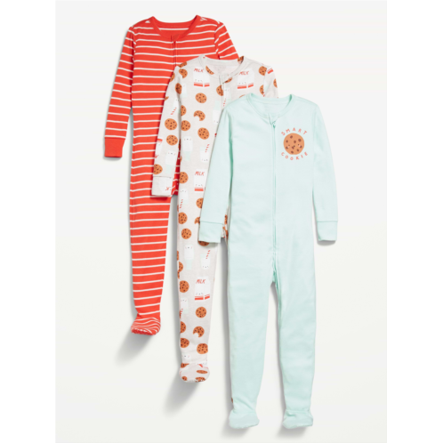 OldNavy Snug-Fit 2-Way-Zip Pajama One-Piece 3-Pack for Toddler & Baby