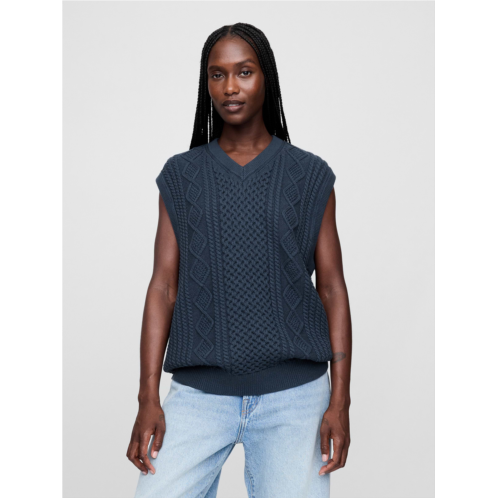Gap × Malbon Cable-Knit Sweater Vest