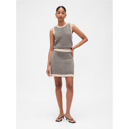 Gap Mixed-Stitch Sweater Mini Skirt