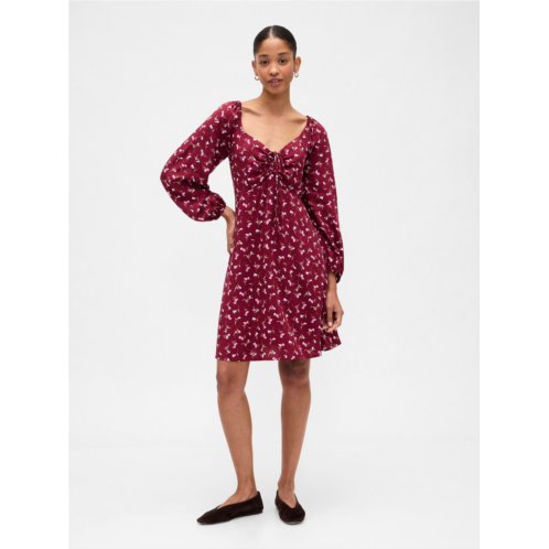 Gap Smocked Print Mini Dress