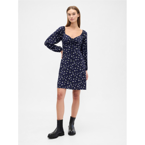 Gap Smocked Print Mini Dress