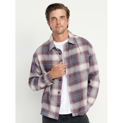OldNavy Cropped Plaid Flannel Shirt