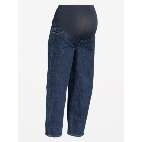 OldNavy Maternity Full-Panel Barrel Ankle Jeans