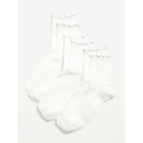 OldNavy Ruffled Crew Sock 3-Pack for Women