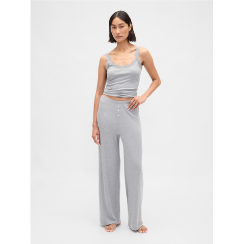 Gap MiniRib Wide-Leg PJ Pants