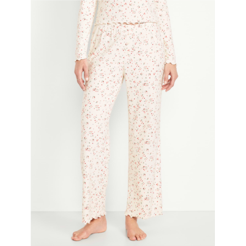 OldNavy High-Waisted Cozy Rib Pajama Pants