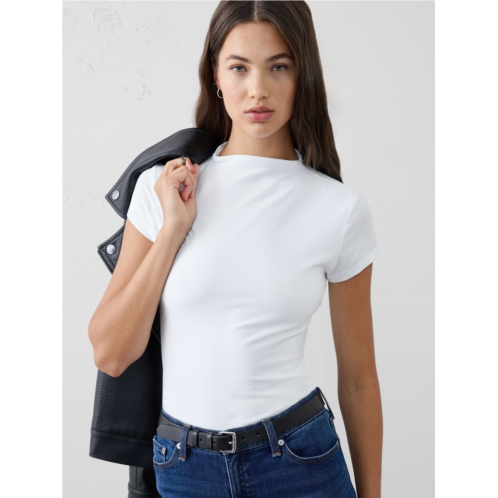 bananarepublic Soft Stretch Mock-Neck Top