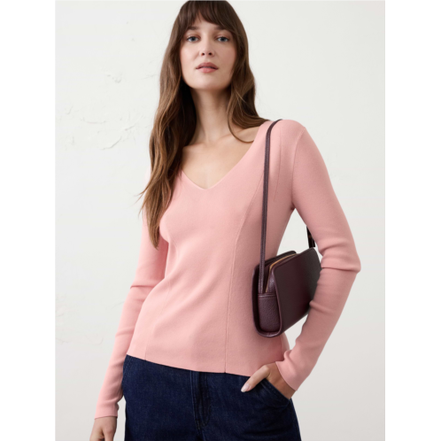 bananarepublic Seamed V-Neck Sweater