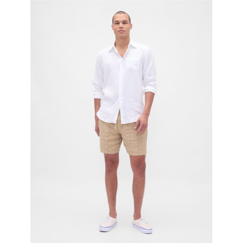 Gap 7 Textured Easy Shorts