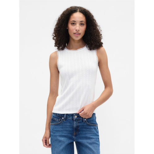 Gap Sleeveless Pointelle Top