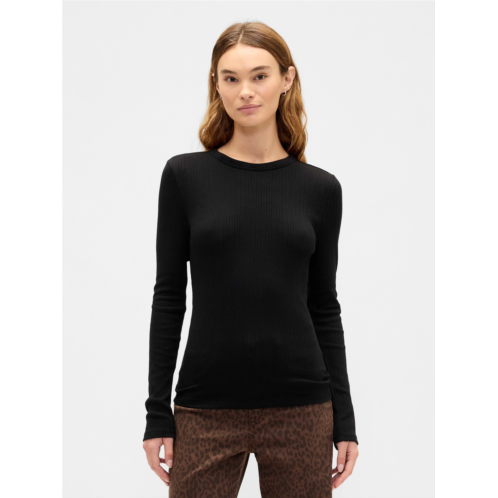 Gap Ribbed Crewneck T-Shirt