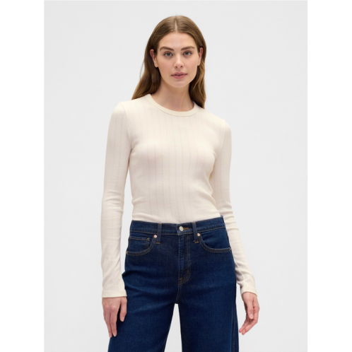 Gap Ribbed Crewneck T-Shirt