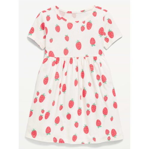 OldNavy Printed Short-Sleeve Jersey-Knit Dress for Toddler Girls