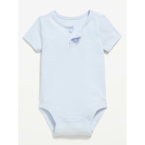 OldNavy Short-Sleeve Henley Ribbed Bodysuit for Baby