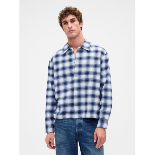 Gap Organic Cotton Relaxed Flannel Shirt