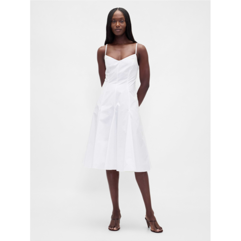 Gap Seamed V-Neck Midi Dress
