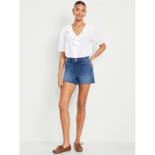 OldNavy High-Waisted Wow Jean Shorts -- 4-inch inseam